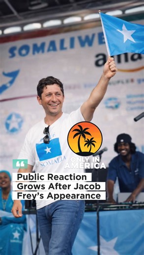 Only in America on Instagram: "Minneapolis Mayor Jacob Frey was seen dancing at a public event holding a Somali flag 🇸🇴 Some see it as cultural unity. Others see it as misplaced priorities amid ongoing concerns about fraud, accountability, and leadership in Minnesota. What does leadership look like to you right now? 👇 Unity, oversight, or both? 🗣️ Let’s discuss — respectfully."