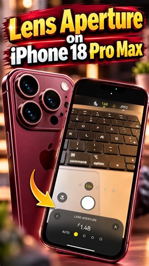 iPhone 18 Pro Max Lens Aperture Explained – How to Use It