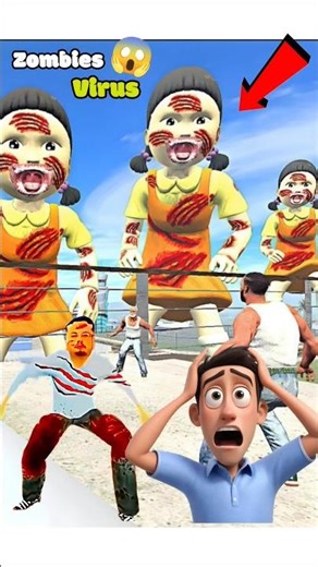 Zombie 😱 Virus 🦠 #indianbikedriving3d#gta#shorts#viral#trending