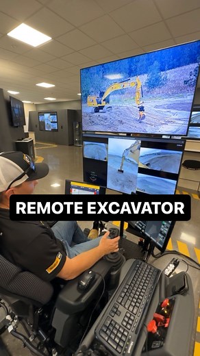 Aaron Witt on Instagram: "Running an excavator remotely at @westracaus! — For those (few) who read captions, this technology is for SPECIFIC applications such as unstable ground, unloading barges, ash pond work, and even nuclear cleanup. — The second application is work that requires lots of travel / minimal operating time. For example, one operator could operate loaders at various rural gravel pits that may only see a truck or two daily. — Here, they’re even demonstrating the Trimble grade cont