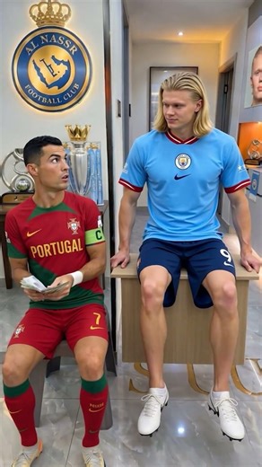 Haaland's legs went missing 💀 #football #memes #shorts #ronaldo