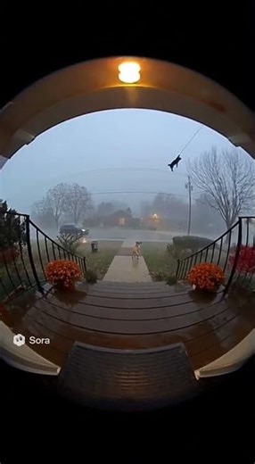 Cat’s Flying! Dog Rushes to the Rescue!