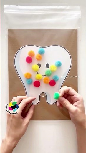 Kids Activity 🧩 | Happy Teeth Play #printables #chanafavors #kidsactivities #earlylearning #shorts