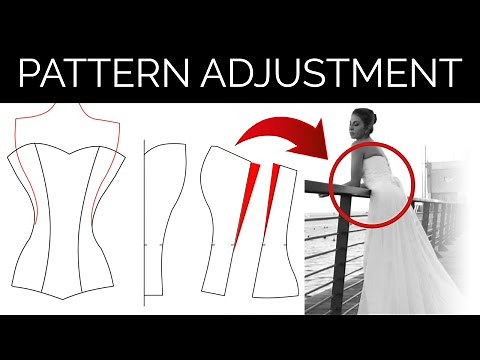 How to Adjust Sewing Pattern? Wedding Dress Pattern Download.