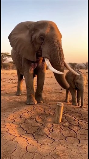 Elephant Strikes the Ground and Water Explodes!