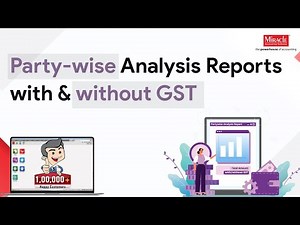 🔍 Easily Generate Party-wise Analysis Reports with & without GST! 🔍