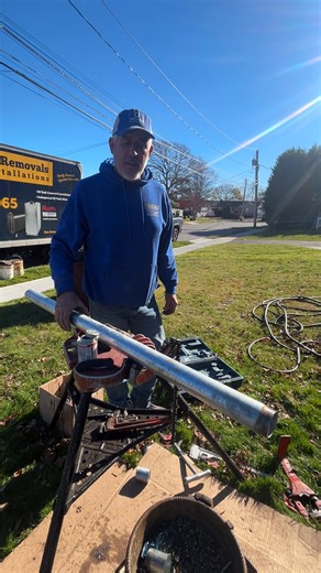 Galvanized Pipe! #OilTankReplacement #OilTankInstallation | A-1 Tank Removals & Installations inc