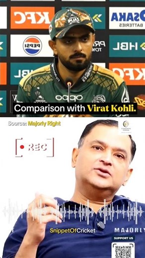 Babar Azam 🗣End the comparison with Kohli. #babarazam #viratkohli #indiancricketer #cricketindia