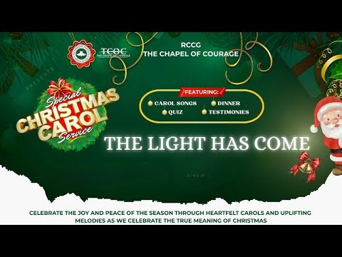 The Light Has Come || Christmas Carol Service || 13.12.2025