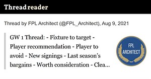 Thread by @FPL_Architect on Thread Reader App
