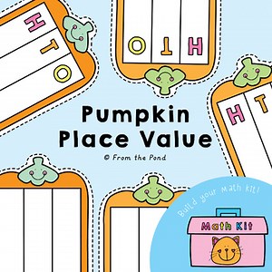 Pumpkin Place Value Math Warm Up Cards