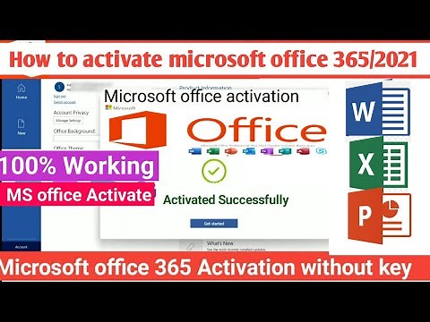 How to Activate microsoft office 365/2021 without product key | Microsoft office Activate