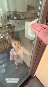 This man had stepped out into the backyard to throw his toddler's diaper in the garbage when she locked him out. Since his wife was in a meeting for work, he guided his toddler through unlocking the door to let him back in. The underlying music... | Jukin Copyright Management | Facebook