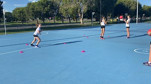 Training tryout 📝 Footwork 🏐 This activity focuses on short sharp repeated movements 🏐 We use repeated footwork movements in each and every game so its important to add them in to your training session. Focus on 👓 🏆 Vision on the ball 🏆 Hips facing the way you move 🏆 Strong lead onto the ball 🏆Quick release ball from passer | Elevate netball