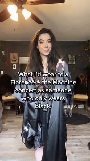 As much as I’d love to wear those signature Florence earthen dreamy tones, you know I’d end up going w/ black. Which is giving #DreamGirlEvil vibes if you ask me 😜 #foxbloodshop #fatm #florencewelch #whimsigothic #whimsigoth #witchy #witchyvibes #darkdecor #darkfeminine #darkaesthetic