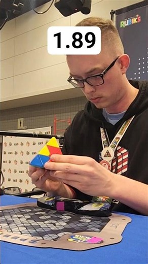 Pyraminx Solve of the Day 7/2 🫤 🏆 - 1.89 #pyraminx #rubikscube #cubing #speedcubing #puzzle #shorts