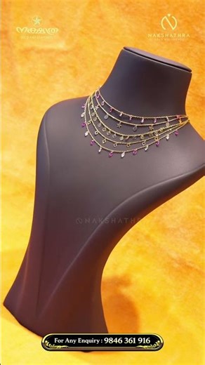 1 ½ GRAM STARTING-ൽ 18 CARAT CHARMS TYPE NOOL NECKLACE...💝