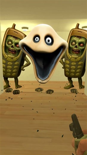 Hungry Worm and Zombie Nokia Phone Nextbot In Garry's Mod is chasing me