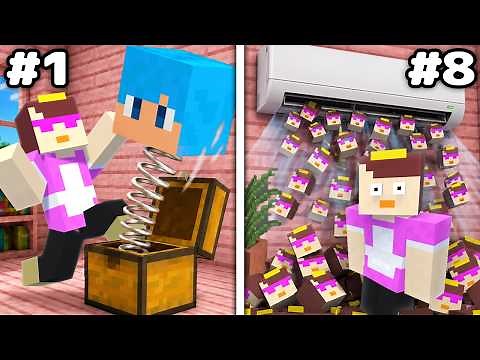 I Added 8 Undetectable Traps to Mom's House [Minecraft]