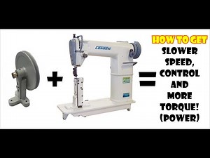 Speed reducer install for industrial sewing machine