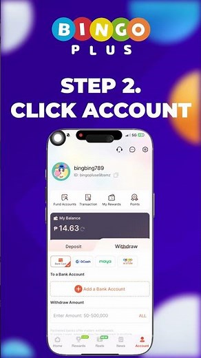 Bind your BingoPlus Account sa e-wallet mo para makapag DEPOSIT at WITHDRAW without a hassle!