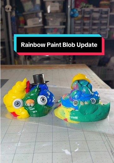 Rainbow Paint Blob Update: Nick Painting Creation