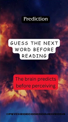 Your Brain Predicts Before You Notice