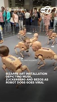 Creepy robot dogs with Zuckerberg, Musk and Bezos faces go viral