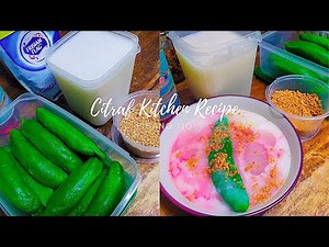 Cara membuat pisang ijo khas makassar | Resep asli es pisang ijo | Ide menu buka puasa