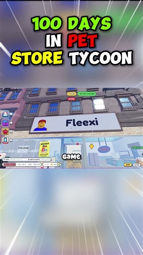 SPENDING 100 Days in PET STORE TYCOON?
