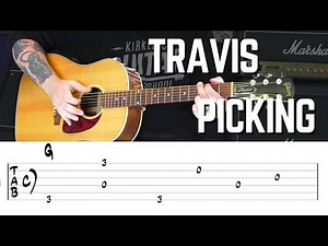 Beginners Travis Picking Guitar Lesson | Fingerpicking Tutorial With TABS