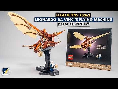 LEGO Icons 10363 Leonardo da Vinci's Flying Machine detailed building review