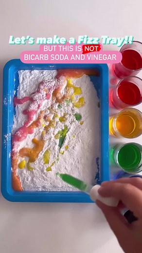 Fun Kids Science Experiment: Fizzy Baking Powder Tray