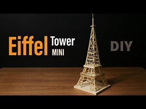 DIY Wooden Eiffel Tower | Amazing Popsicle Stick Craft Project