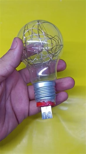 From 220V Bulb to USB LED - Amazing Transformation! 🔄🔌 #Shorts