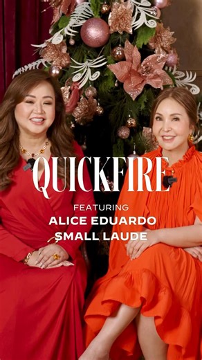 Tatler Philippines on Instagram: "Our December 2025 cover stars, Alice Eduardo (@alicegeduardo) and Small Laude (@smalllaude), take on #TatlerQuickfire! Get to know the sisters more, one question at a time! Be sure to grab a copy of Tatler’s December 2025 issue, available on Shopee, Lazada, Zinio, Magzter and Pressreader, or at newsstands today! Edited by Jon Hipe Video by Kryss Rubio and Jon Hipe Produced by Dorynna Untivero Assisted by Johannah Reglos and Michelle Soriano #TatlerPhilippines #T