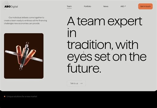 Website Of The Day 22 December 2023 ABO Digital by Onda Studio, Diogo Ferreira, Serafim Mendes & Rita Laranja https://www.cssdesignawards.com/sites/abo-digital/44616 | CSS Design Awards