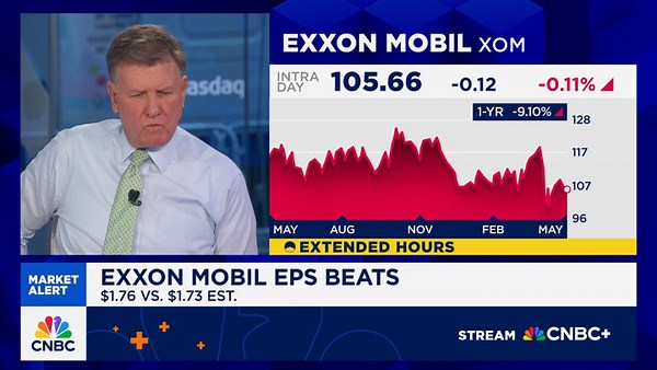 Exxon Mobil earnings beat even as profit falls on oil price decline