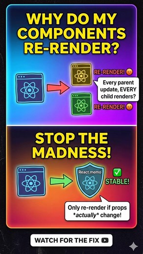 Why react component re-render ? #rerender #reactjs #coding #programming