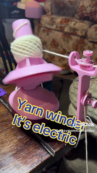 Transform your crafting routine with this smooth-spinning electric yarn winder! Designed to turn loose skeins into perfectly neat, compact center-pull cakes, this handy tool saves time, reduces tangles, and keeps your workspace organized. Its quiet motor, sturdy base, and easy-to-use controls make winding effortless—perfect for knitters, crocheters, and fiber artists of all skill levels. Just attach your yarn, press a button, and watch it work its magic! #CraftingTools #YarnWinder #ElectricYarnW