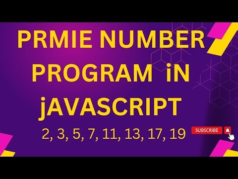 Prime number Program In Javascript, in Hindi