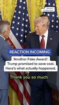 ‘Another fake award’: Trump promised to save coal. Here’s what actually happened