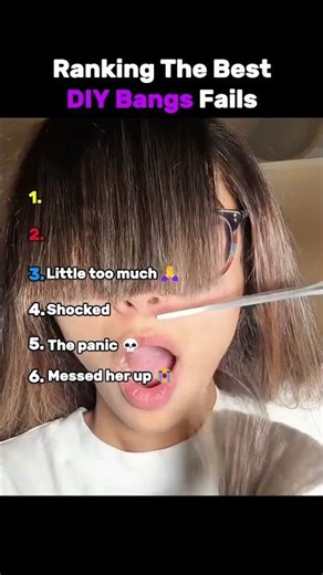 Ranking The Best DIY Bangs Fails