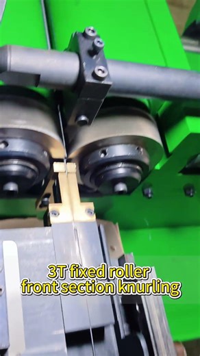 3T fixed roller front section knurling#thread#threadrollingmachine#knurlingmachine#machine