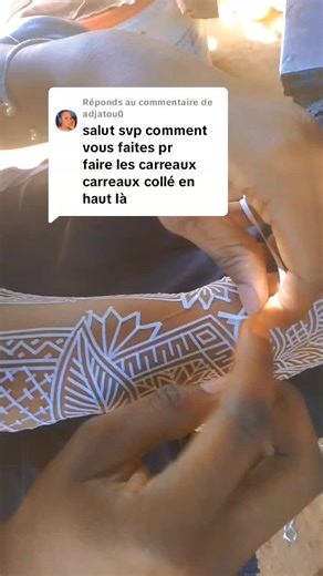 Modèle d'Henné Traditionnel Malien