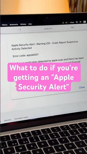 🚨 Seeing an Apple security alert saying your Mac has a virus? Do this #shorts