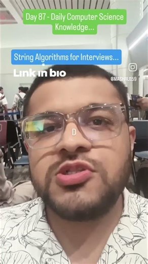 String Algorithms for Interviews... #shorts #ytshorts #stringalgorithms #string #faang