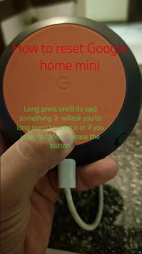 how to reset google home mini