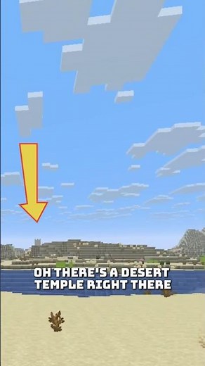 1000X SPEED MINECRAFT DESERT CHALLENGE #minecraft #minecraftshorts #shorts