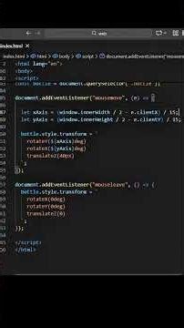 This JavaScript 3D Effect Looks INSANE 😱| Day 22/100 JS Challenge